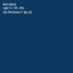 #0C3862 - Astronaut Blue Color Image